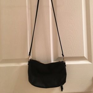 H&M small black faux leather crossbody bag